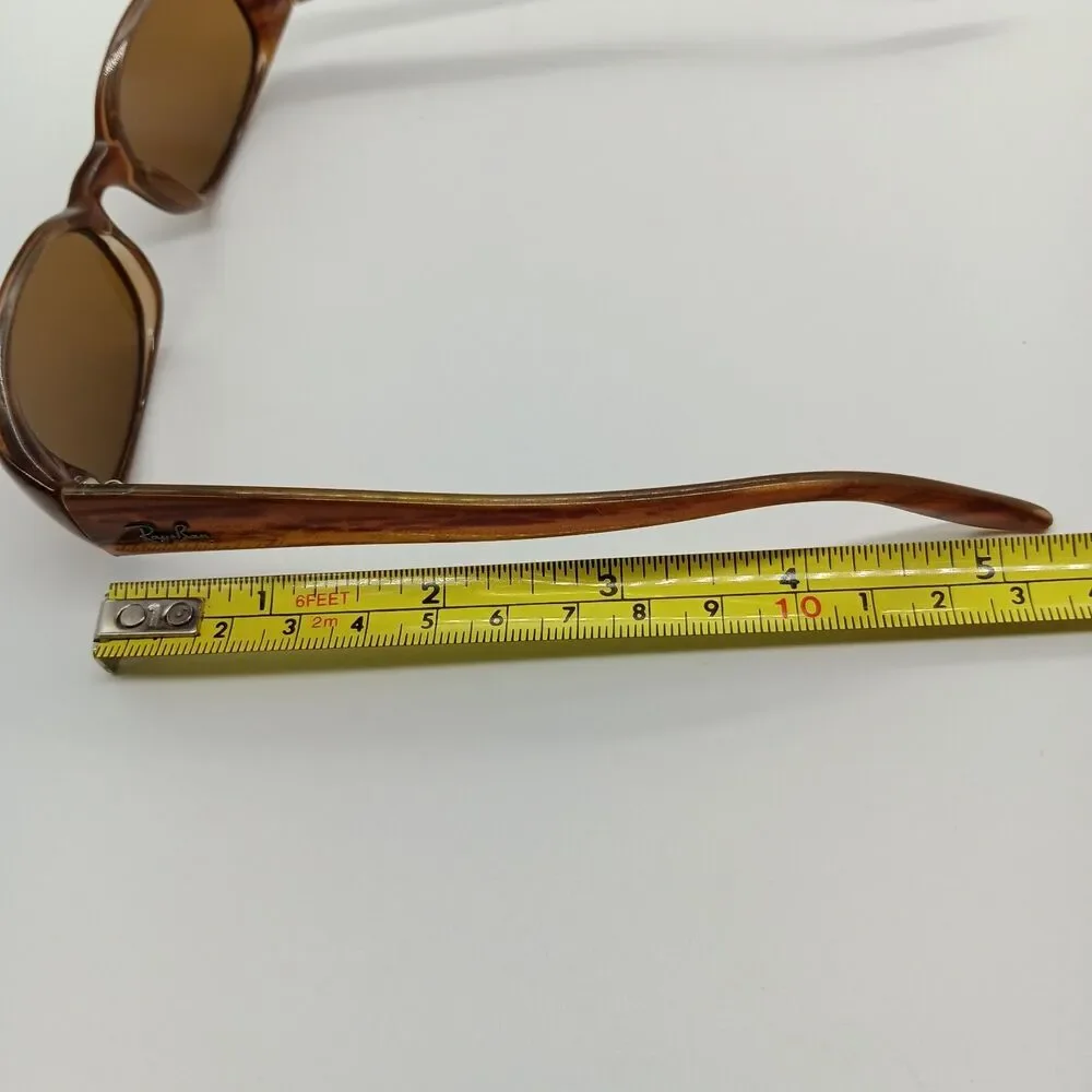 Ray Ban Sidestreet Sunglasses Narrow Fugitives Mens Unisex Translucent Brown